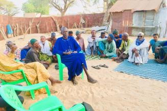 Community talk in Senegal 